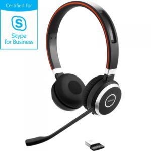 Jabra Evolve 65 Stereo : Casque filaire mutipoint (sans fil/Bluetooth) pour Microsoft Skype for business